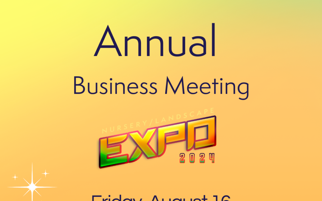Join us at the Annual Business Meeting on August 16!